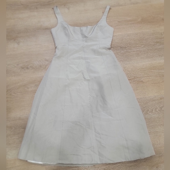 J.Crew Women's Scoopneck A-Line Midi Dress size 6 Champaign - Picture 3 of 4